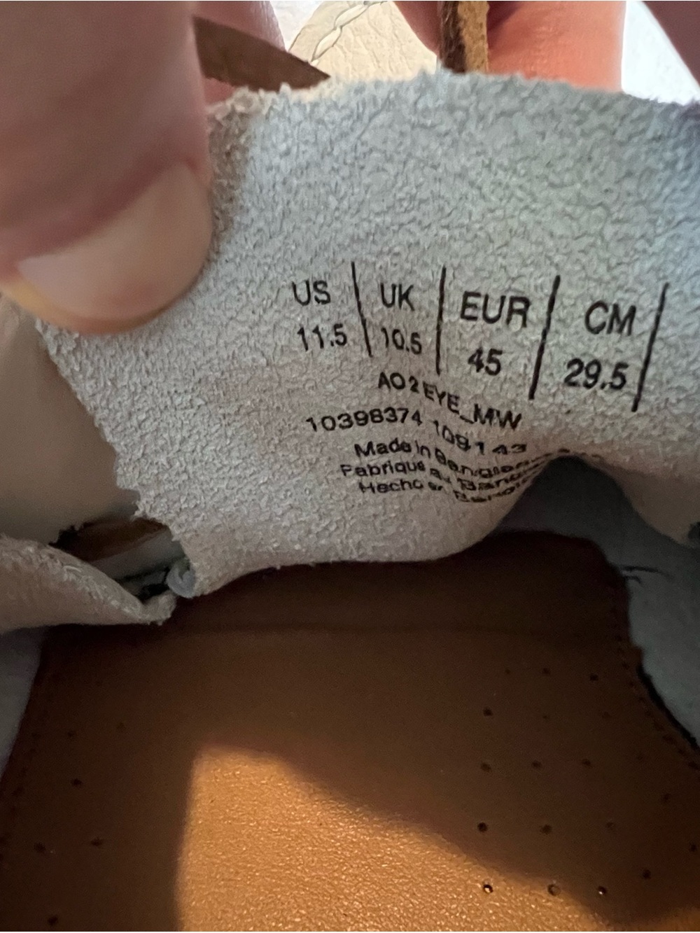 Sperry White Leather Boat Shoes with Brown Laces 11.5 WIDE - Picture 5 of 7
